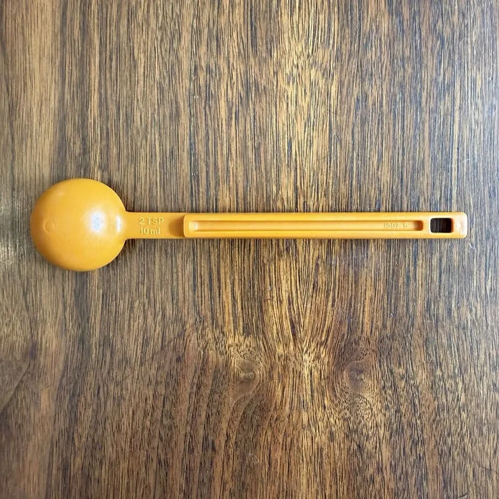 Tupperware 2 tsp 10 mL Honey Spoon Coffee Scoop Tangerine Harvest Orange #1507